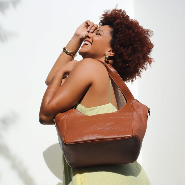 Bolsa de Couro - SONHAR - Chocolate