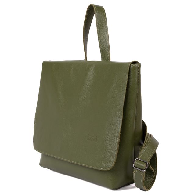 Mochila de Couro - LOTUS - Verde Cacto