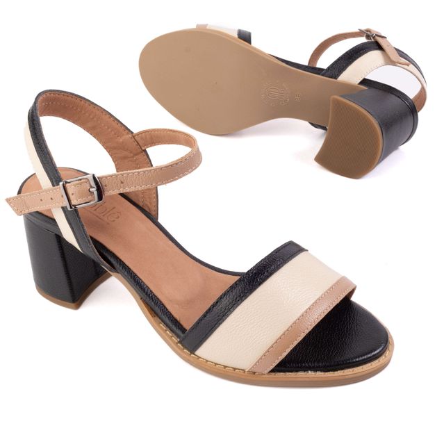Sandália - ASTRAL - Bali, Off White e Preto - 177.85