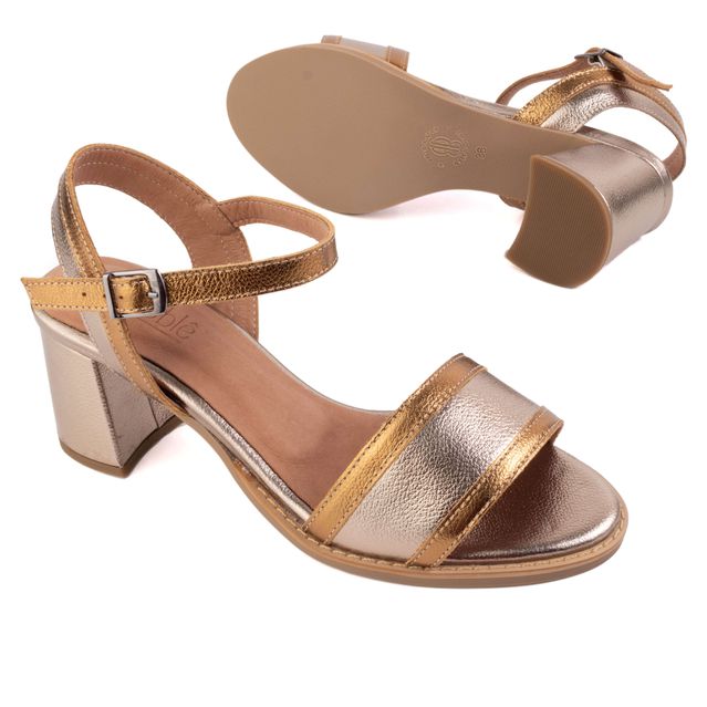 Sandália - ASTRAL - Bronze e Champagne - 177.85