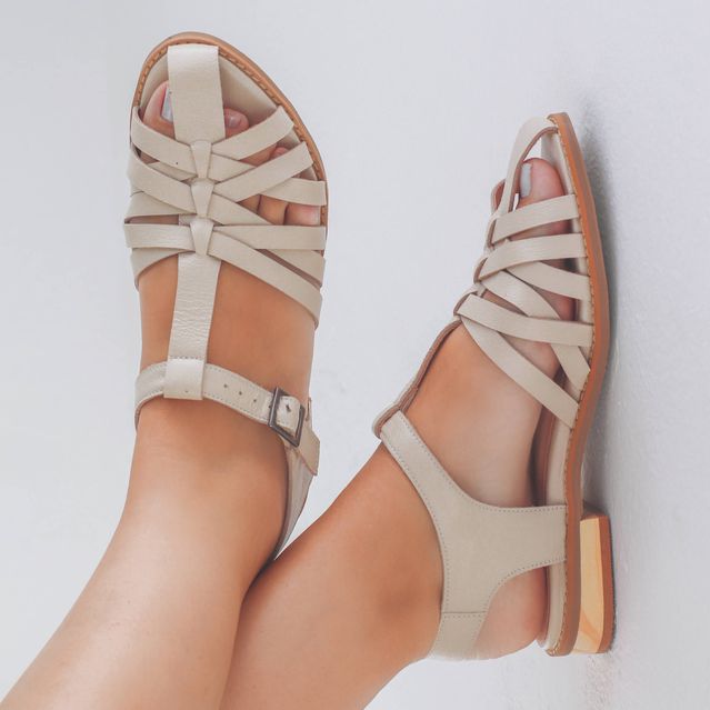 Sandália Fisherman - BEIJA-FLOR - Off White - 842.108
