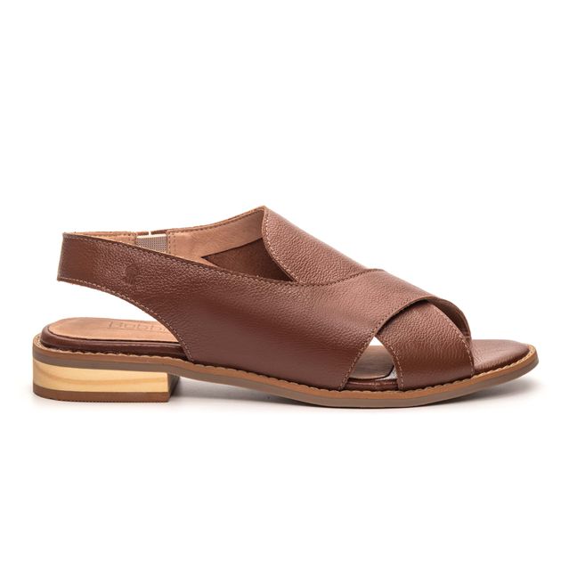 Sandália Rasteira - ALENTO - Chocolate - 842.31