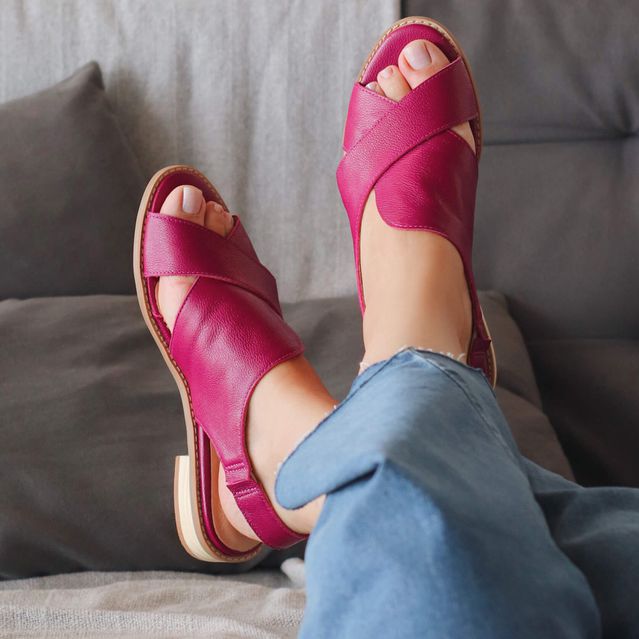 Sandália Rasteira - ALENTO - Pitaya - 842.31 