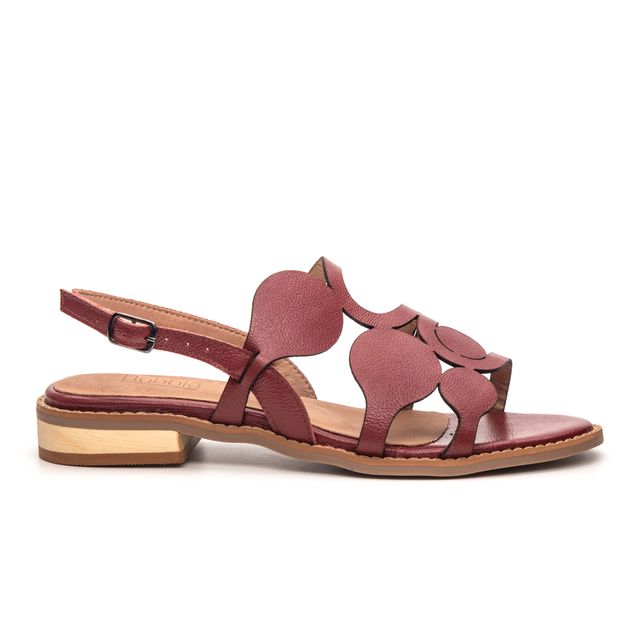 Sandália Rasteira - AMANHECER - Vermelho - 842.116