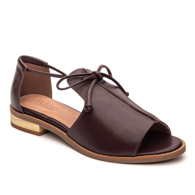 Sandália Rasteira - FREEDOM - Madeira - 842.07