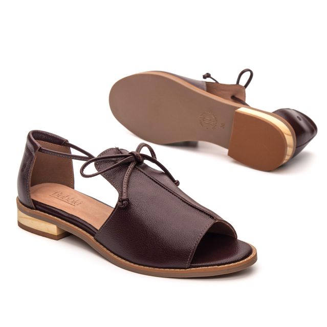 Sandália Rasteira - FREEDOM - Madeira - 842.07