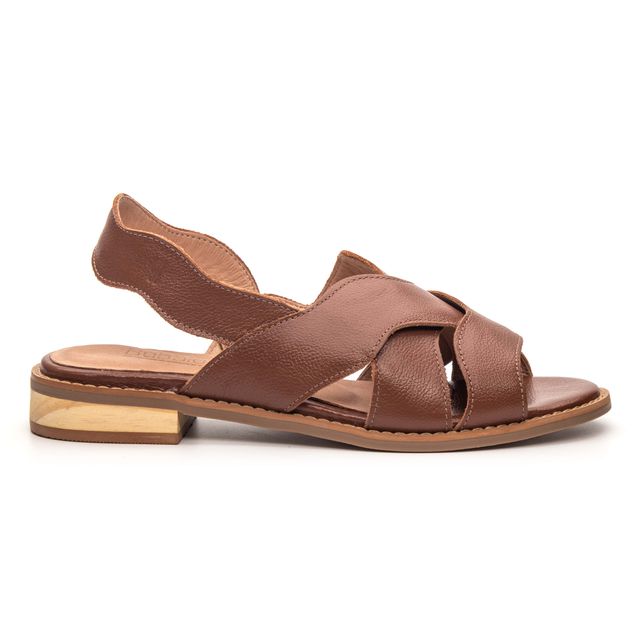 Sandália Rasteira - ONDAS - Chocolate - 842.91