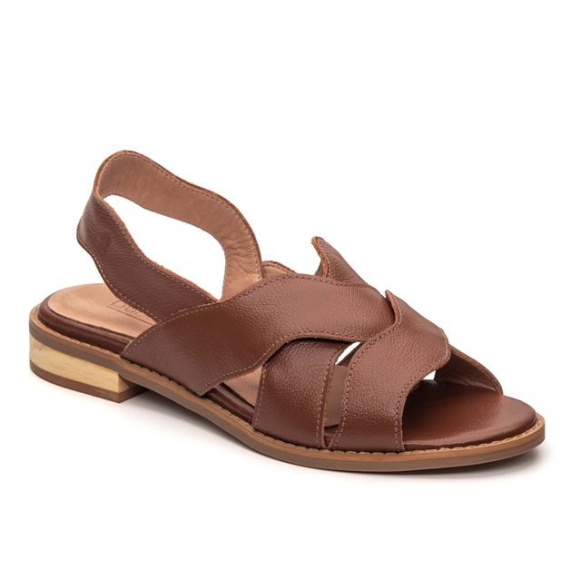 Sandália Rasteira - ONDAS - Chocolate - 842.91