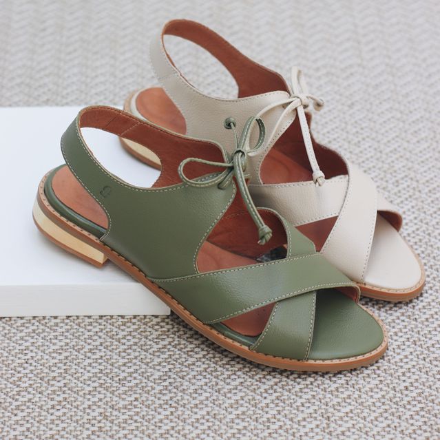 Sandália Rasteira - REVELAR - Off White - 842.129