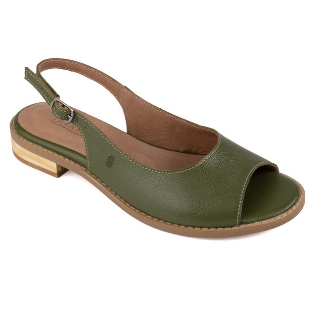 Sandália Rasteira - SUTILEZA - Verde Cacto - 862.02