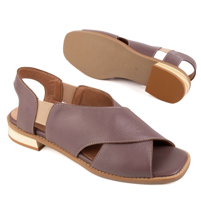 Sandália Rasteira - TRANQUILIZAR - Mousse - 401.06
