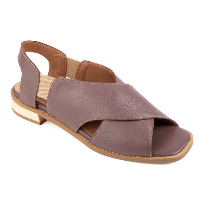 Sandália Rasteira - TRANQUILIZAR - Mousse - 401.06