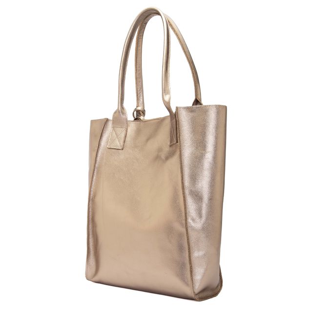 Bolsa de Couro - ÉVORA - Champagne