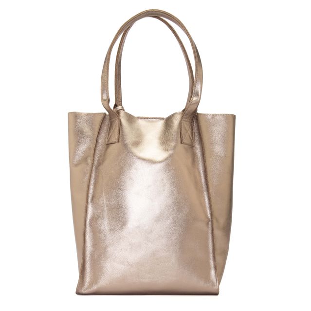 Bolsa de Couro - ÉVORA - Champagne