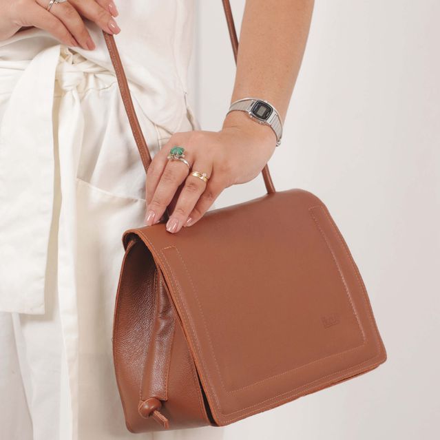 Bolsa de Couro - BEM ME QUER - Chocolate