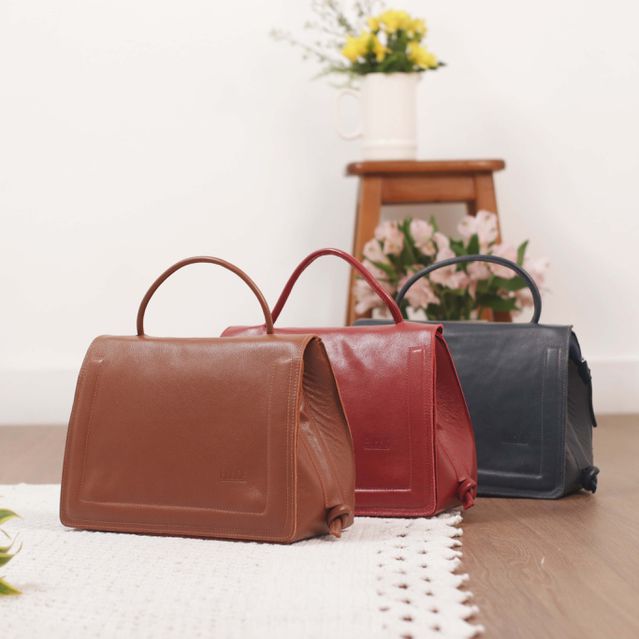 Bolsa de Couro - BEM ME QUER - Vermelha