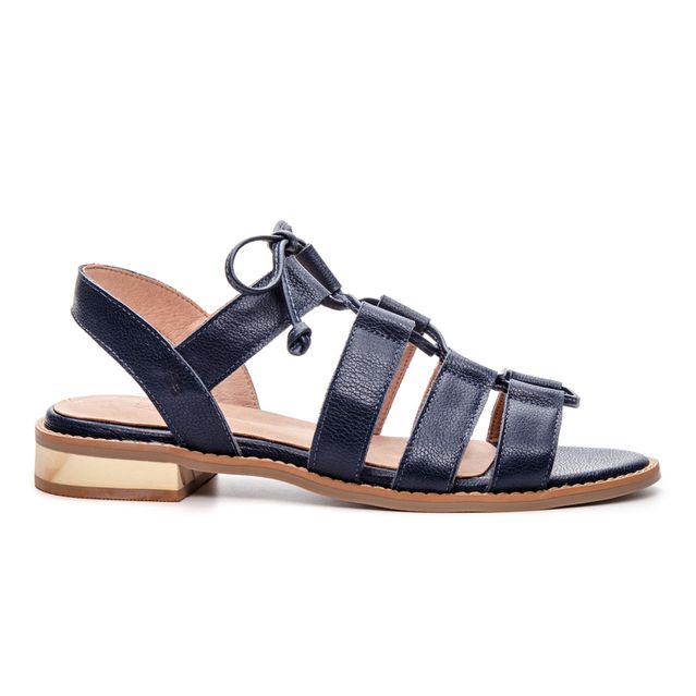 Sandália Rasteira - ABRAÇO - Azul Anil - 862.06