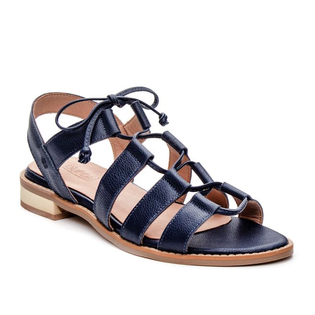 Sandália Rasteira - ABRAÇO - Azul Anil - 862.06