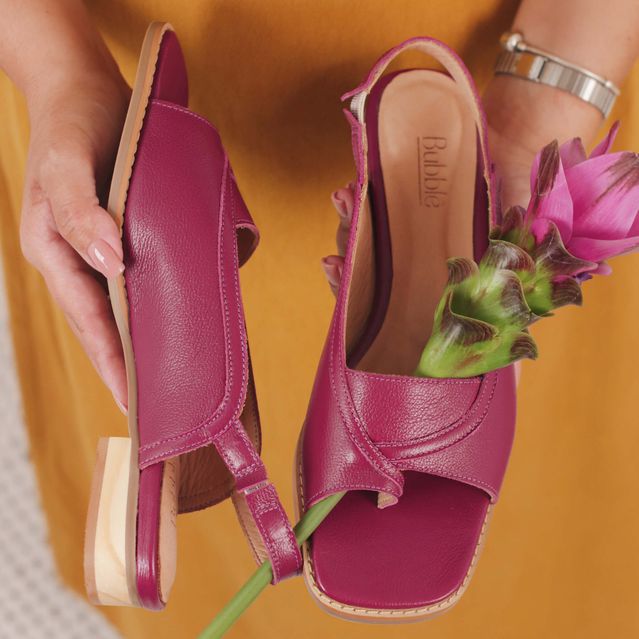 Sandália Rasteira - CALMA - Pitaya - 914.46