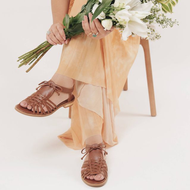 Sandália Rasteira - ESSENCIAL - Chocolate - 862.05