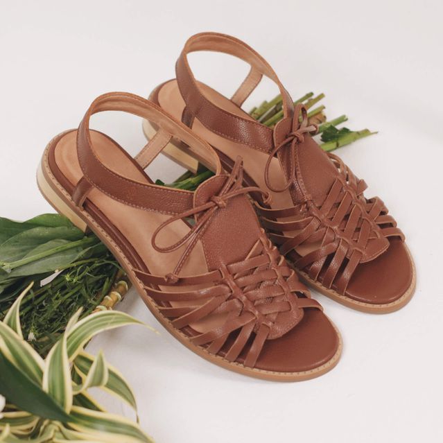 Sandália Rasteira - ESSENCIAL - Chocolate - 862.05