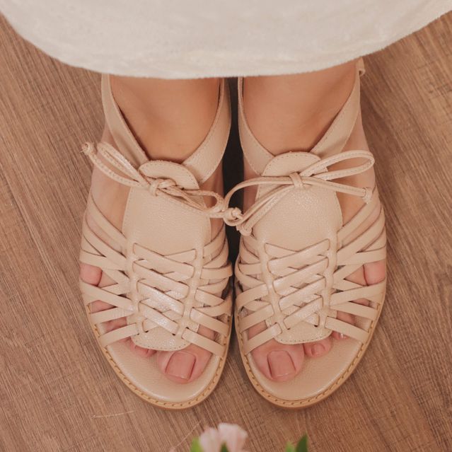 Sandália Rasteira - ESSENCIAL - Nude - 862.05