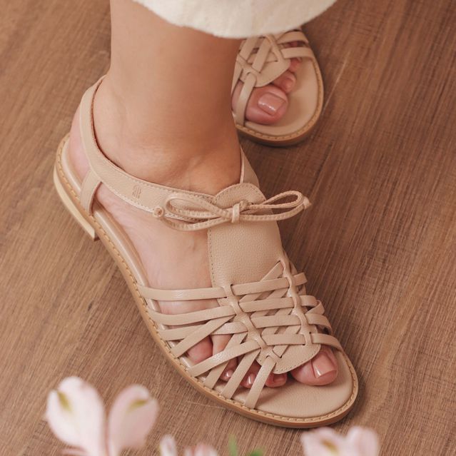 Sandália Rasteira - ESSENCIAL - Nude - 862.05