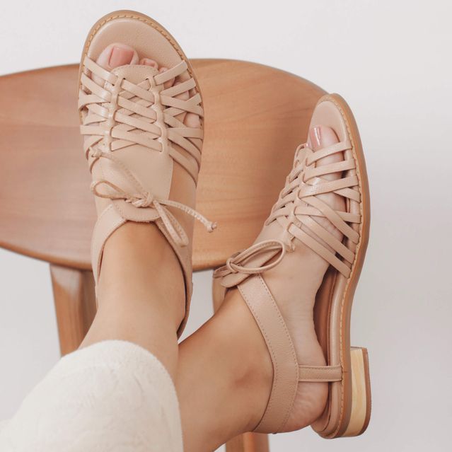 Sandália Rasteira - ESSENCIAL - Nude - 862.05