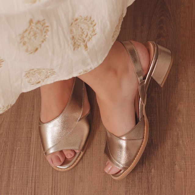 Sandália - RITMO - Champagne - 965.58