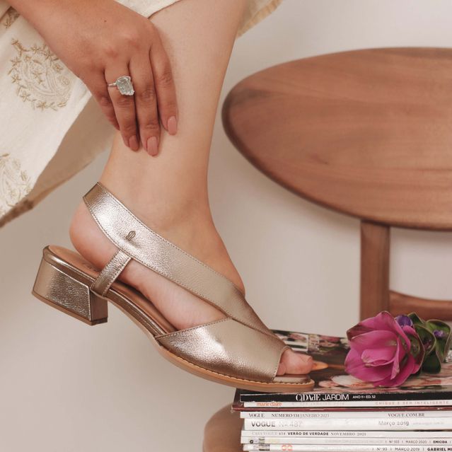 Sandália - RITMO - Champagne - 965.58