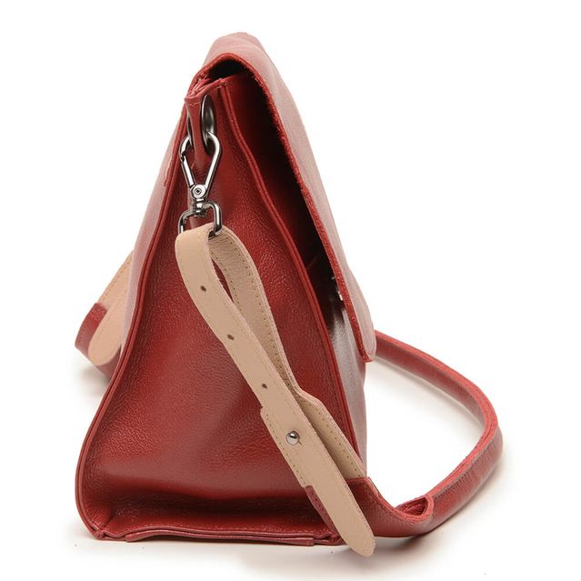 Bolsa de Couro - ACOLHER - Vermelha 