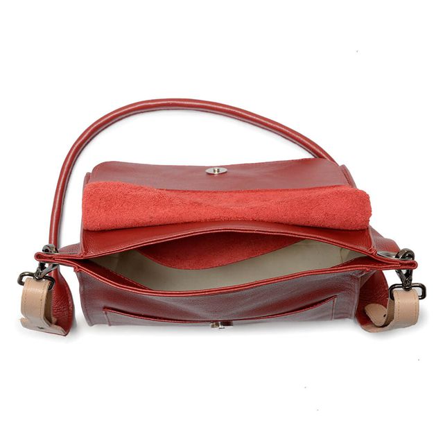 Bolsa de Couro - ACOLHER - Vermelha 