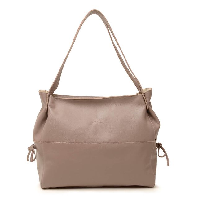 Bolsa de Couro - CONFIAR - Amêndoa 