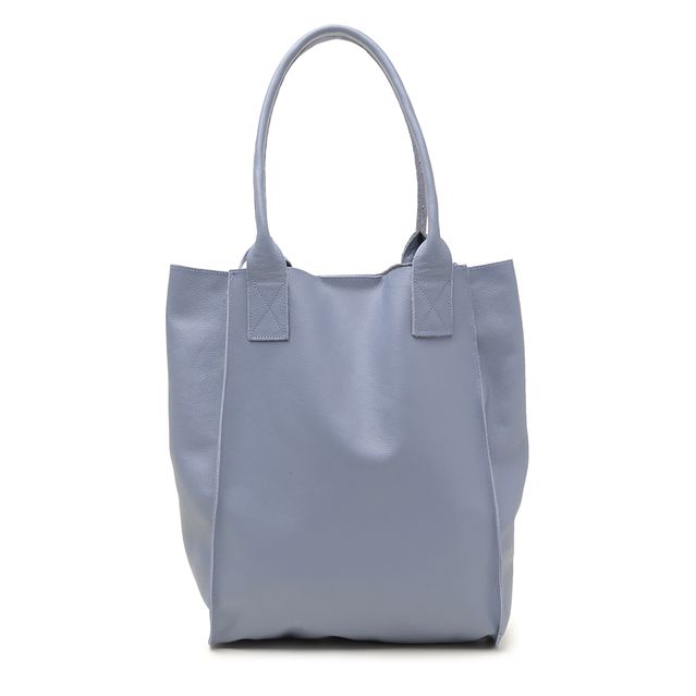 Bolsa de Couro - ÉVORA - Azul Hortência