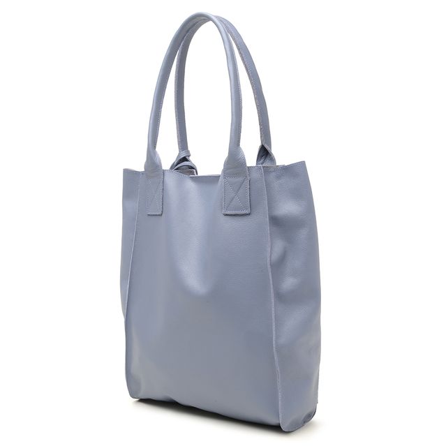 Bolsa de Couro - ÉVORA - Azul Hortência