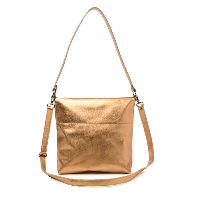 Bolsa de Couro - LOTUS - Bronze