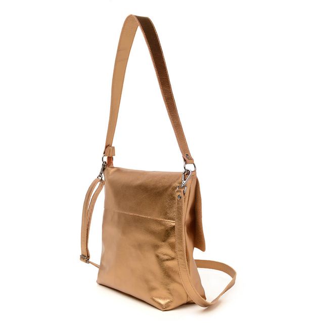 Bolsa de Couro - LOTUS - Bronze