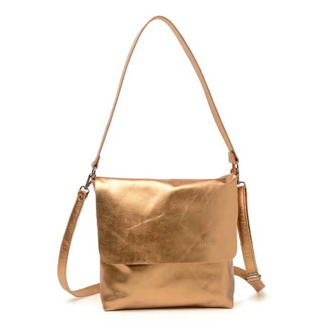 Bolsa de Couro - LOTUS - Bronze