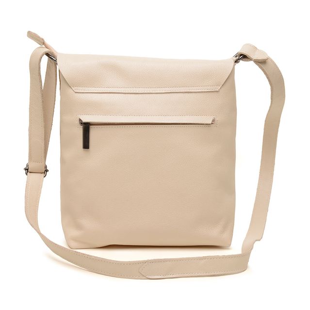 Bolsa de Couro - TRANQUILIDADE - Off White