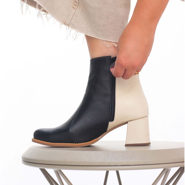 Bota ENCONTRAR - Preto e Off White - 596.06