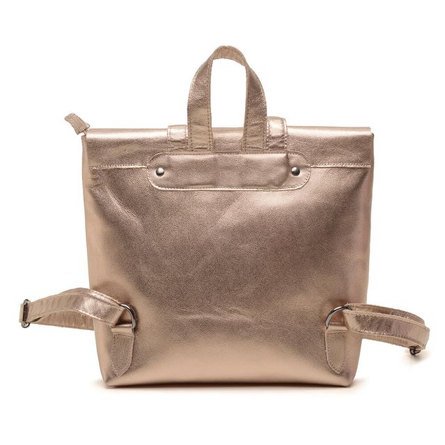 Mochila de Couro - LOTUS - Champagne