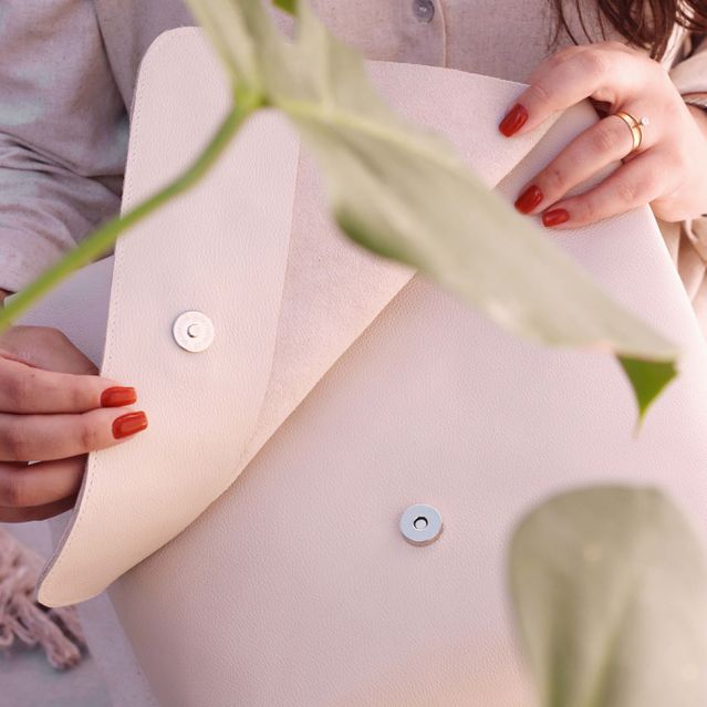 Mochila de Couro - LOTUS - Off White