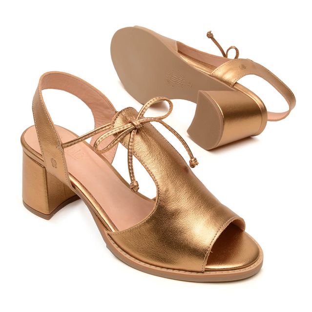 Sandália - FESTEJAR - Bronze - 177.60