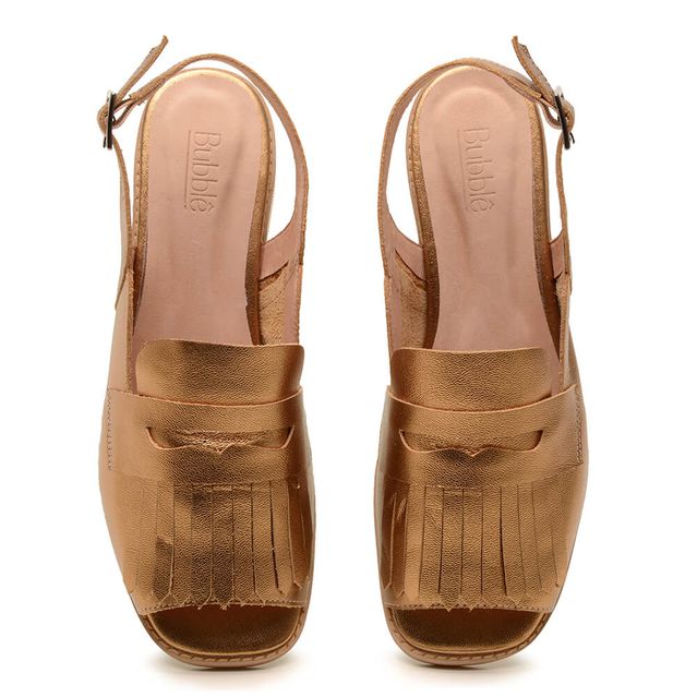 Sandália Rasteira - SINGULAR - Bronze - 871.09