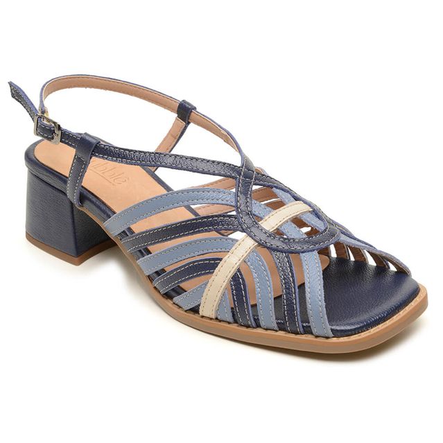 Sandália - CONVIDAR - Azul Anil, Azul Hortência e Off white - 915.03 