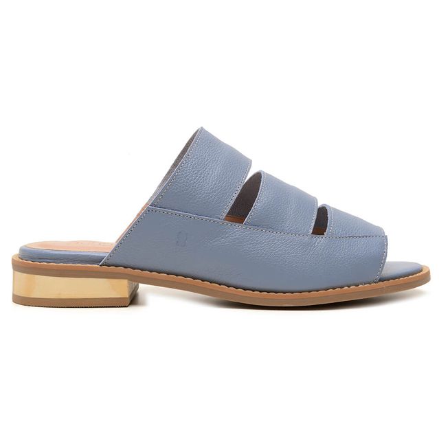 Sandália Rasteira - AFETO - Azul Hortência - 842.30 