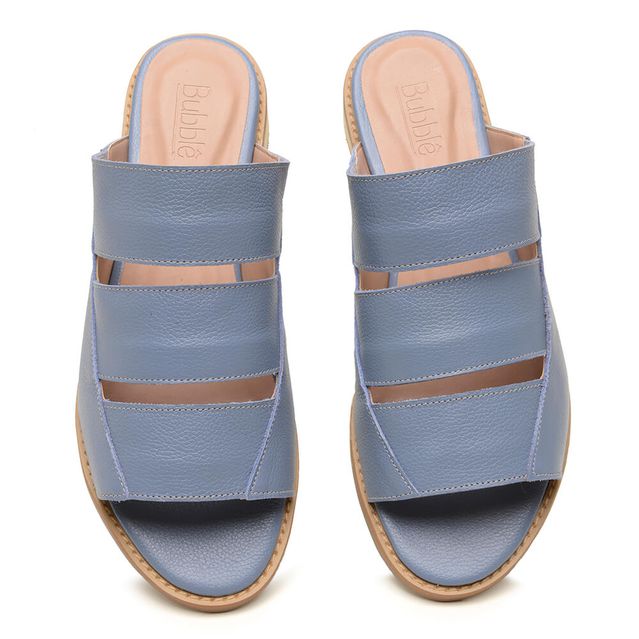 Sandália Rasteira - AFETO - Azul Hortência - 842.30 