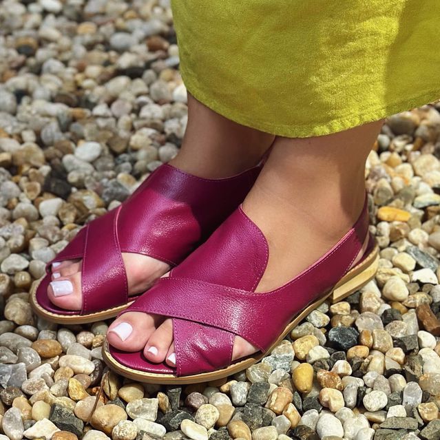 Sandália Rasteira - ALENTO - Pitaya - 842.31 