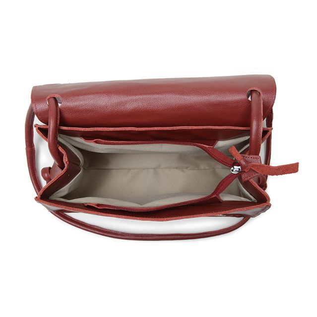 Bolsa de Couro - BEM ME QUER - Vermelha