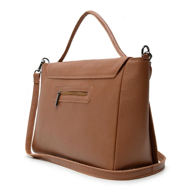 Bolsa de Couro - CHARME - Caramelo